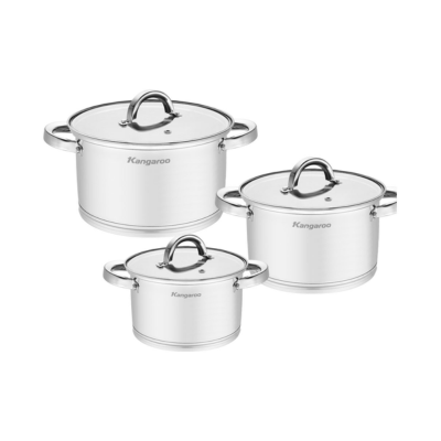 Bộ nồi inox 5 đáy Kangaroo KG2IP3S1