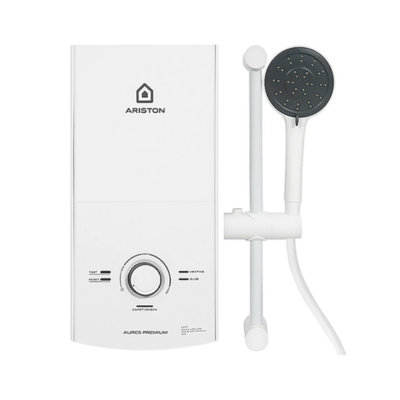 Máy nóng tắm trực tiếp ARISTON AURES PREMIUM 4.5P IVORY